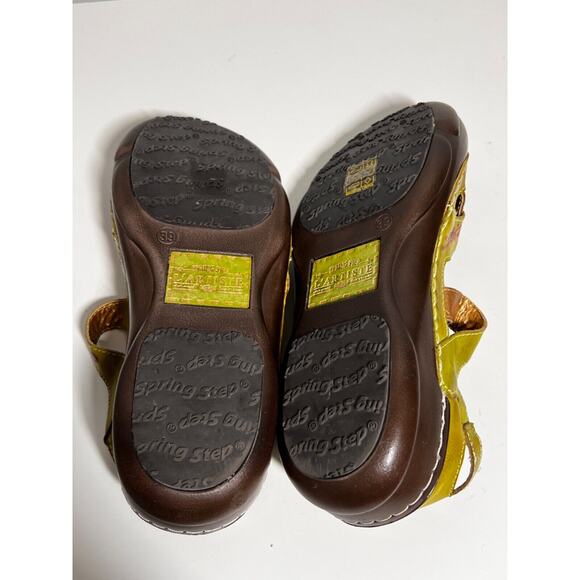 L'Artiste Spring Step NEW Green/Red Shooting Star Hugo Shoe Sandal 39 EU 8.5 US - Picture 5 of 5